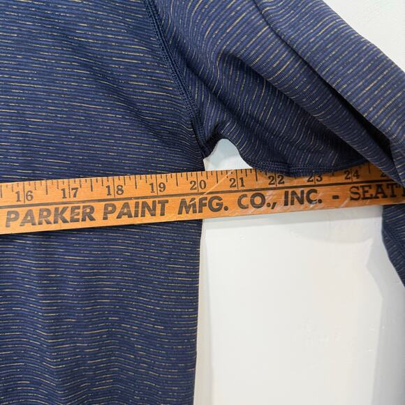 Lululemon Men's Shirt Metal Vent Long Sleeve Seamless Workout Gym Active Navy L - Picture 5 of 7